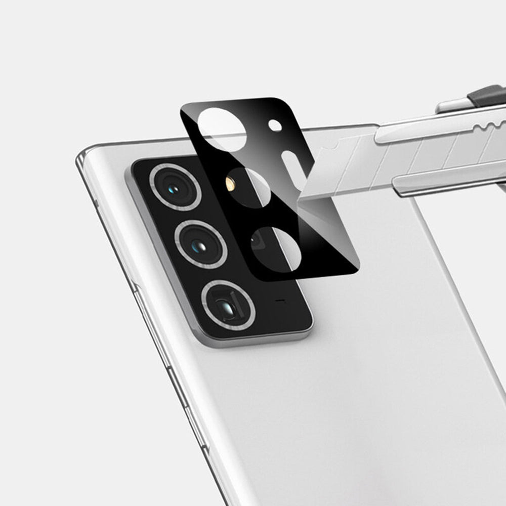 Zaštitna folija za stražnju kameru Techsuit za Samsung Galaxy Note 20 Ultra 5G N986 / Note 20 Ultra N985, Kaljeno staklo, Crna