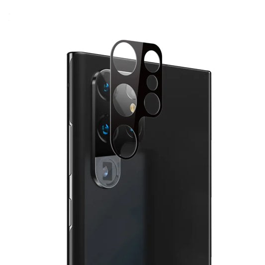 Zaštitna folija za stražnju kameru Techsuit za Samsung Galaxy S23 Ultra S918, kaljeno staklo, crna