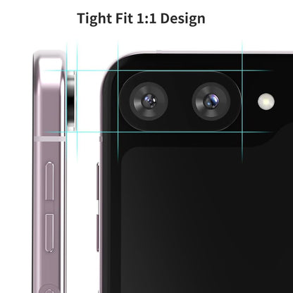 Zaštitna folija za stražnju kameru Techsuit za Samsung Galaxy Z Flip6 F741, kaljeno staklo, crna