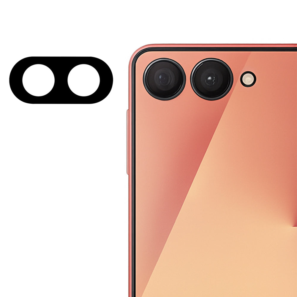 Zaštitna folija za stražnju kameru Techsuit za Samsung Galaxy Z Flip7 F766, kaljeno staklo, crna