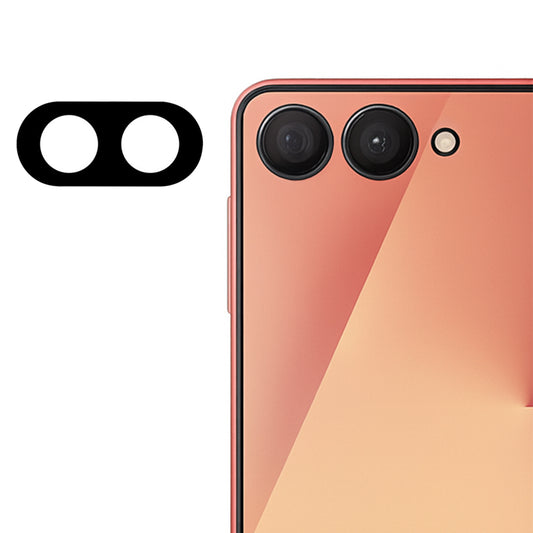 Zaštitna folija za stražnju kameru Techsuit za Samsung Galaxy Z Flip7 F766, kaljeno staklo, crna
