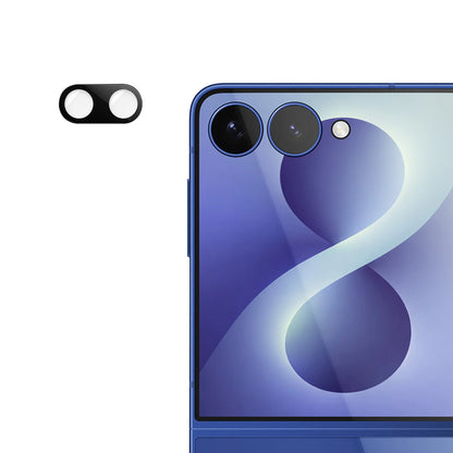 Zaštitna folija za stražnju kameru Techsuit za Samsung Galaxy Z Flip8 F776, kaljeno staklo, crna