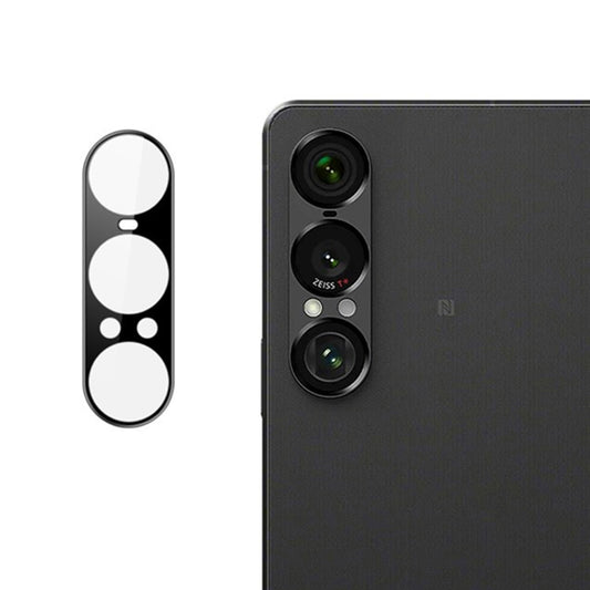 Zaštitna folija za stražnju kameru Techsuit za Sony Xperia 1 VII, kaljeno staklo, crna