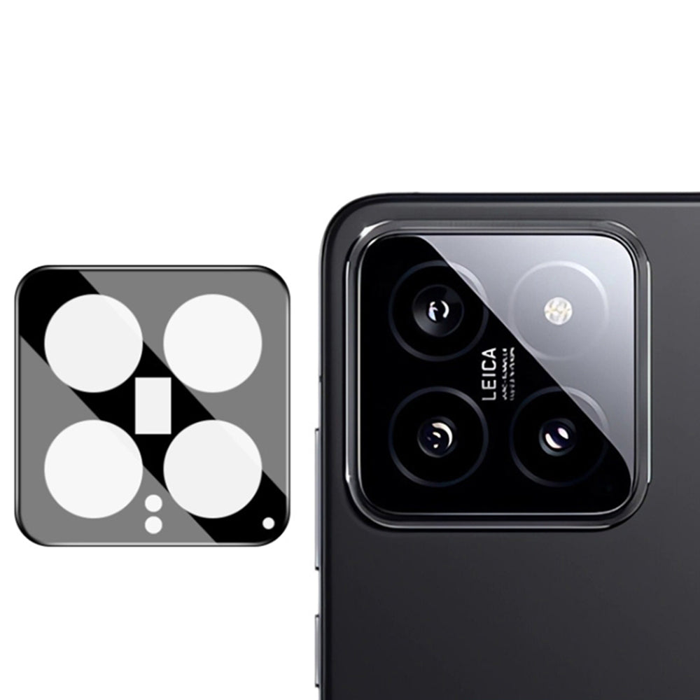 Zaštitna folija za stražnju kameru Techsuit za Xiaomi 14, kaljeno staklo, crna