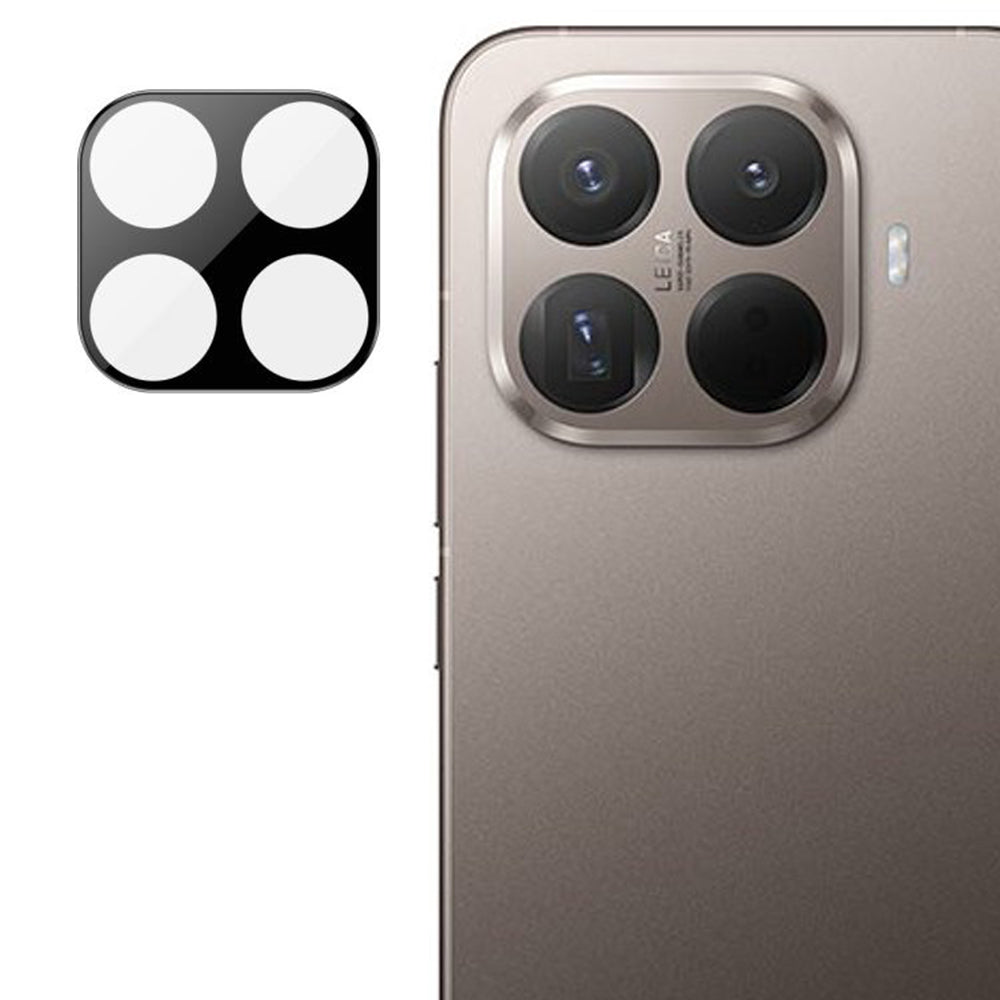 Zaštitna folija za stražnju kameru Techsuit za Xiaomi 15T Pro, kaljeno staklo, crna