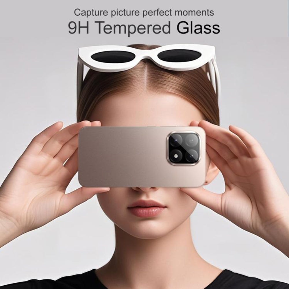 Zaštitna folija za stražnju kameru Techsuit za Xiaomi 15T, kaljeno staklo, crna