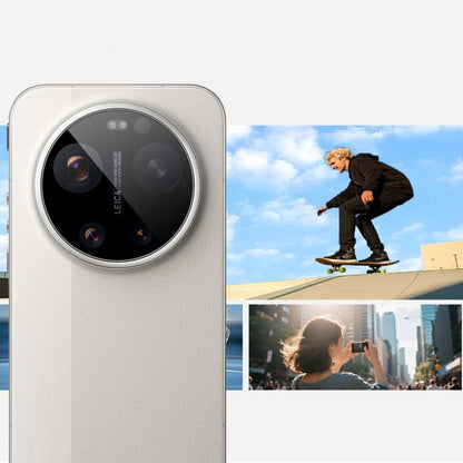 Zaštitna folija za stražnju kameru Techsuit za Xiaomi 17 Ultra, Kaljeno staklo, Crna
