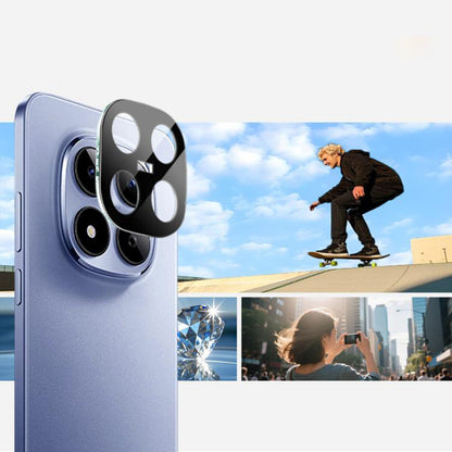 Zaštitna folija za stražnju kameru Techsuit za Xiaomi Poco M8 Pro / Redmi Note 15 Pro+ 5G, Kaljeno staklo, Crna