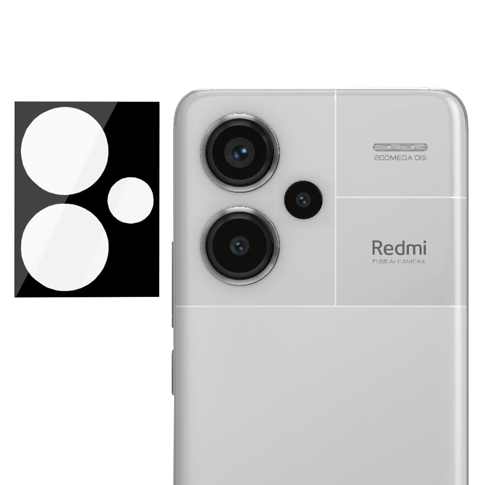Zaštitna folija za stražnju kameru Techsuit za Xiaomi Redmi Note 13 Pro+, Kaljeno staklo, Crna