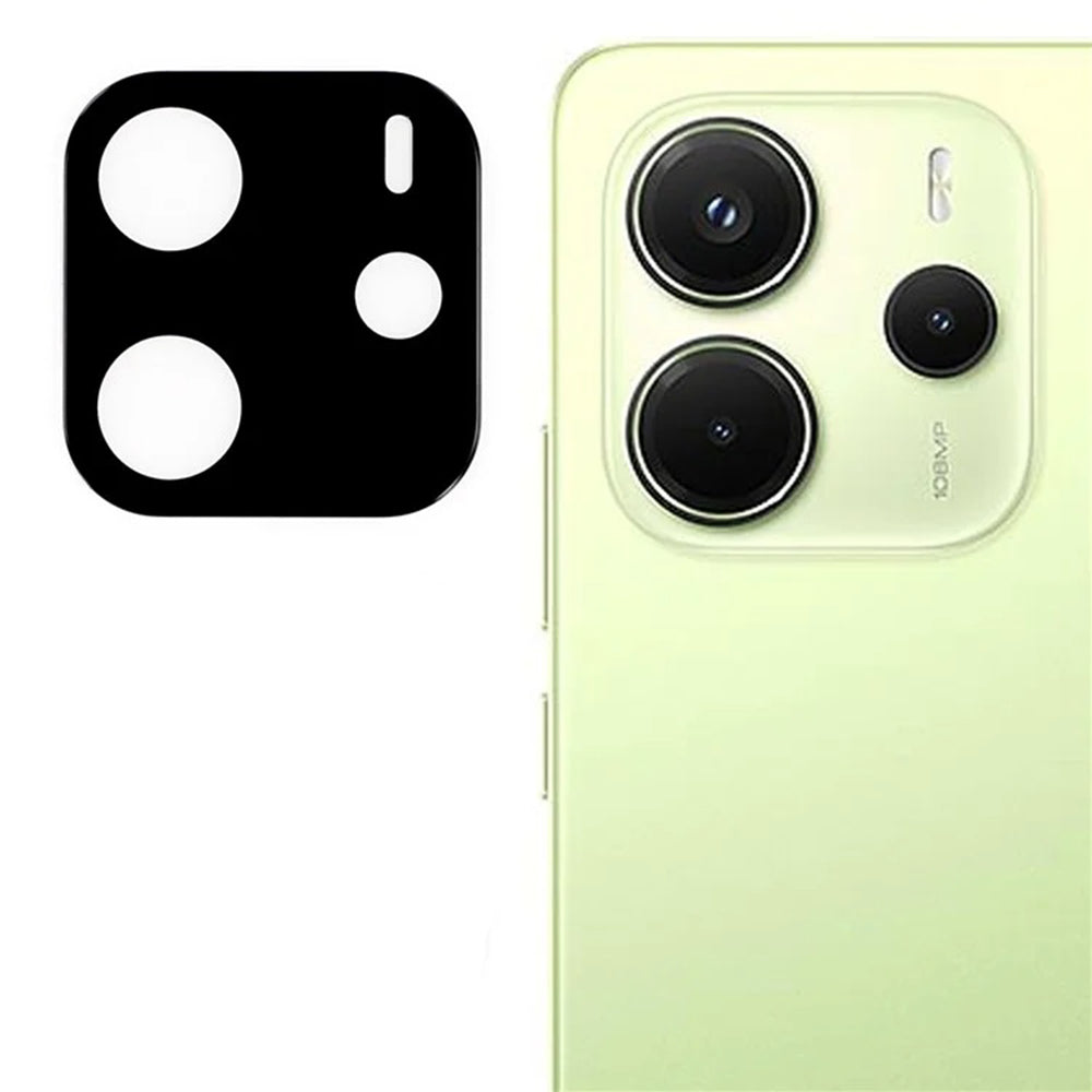 Zaštitna folija za stražnju kameru Techsuit za Xiaomi Redmi Note 14 4G (Regionalna), Kaljeno staklo, Crna