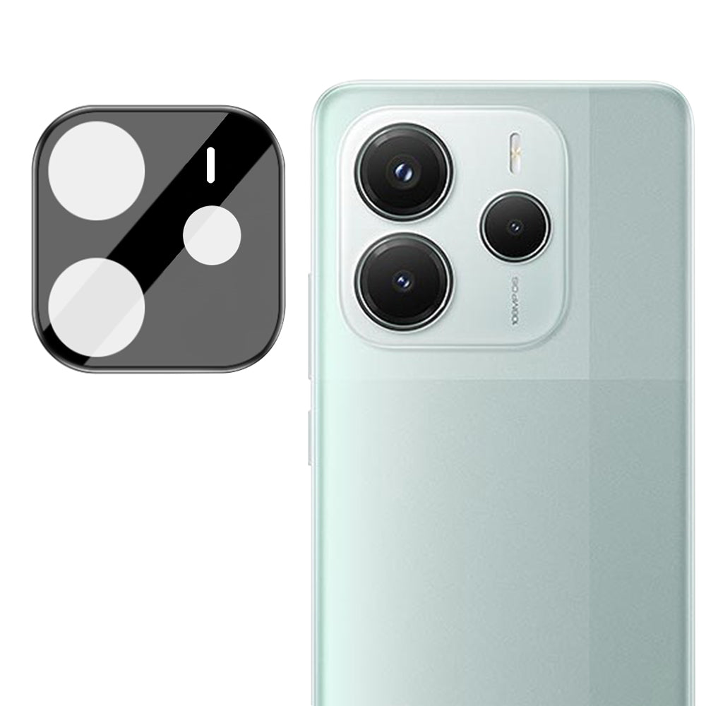 Zaštitna folija za stražnju kameru Techsuit za Xiaomi Redmi Note 14 5G, kaljeno staklo, crna