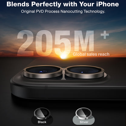 Zaštitna folija za stražnju kameru Torras Lensguard za Apple iPhone 16 Plus / 16, Kaljeno staklo, Metalik siva