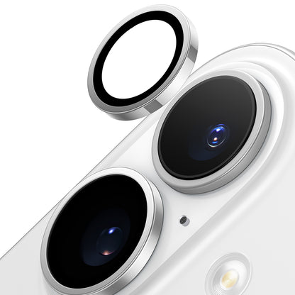Zaštitna folija za stražnju kameru Torras Lensguard za Apple iPhone 16 Plus / 16, Kaljeno staklo, Metalik siva