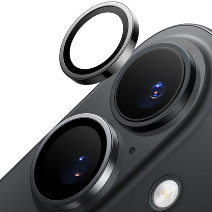 Zaštitna folija za stražnju kameru Torras Lensguard za Apple iPhone 16 Plus / 16, Kaljeno staklo, Crna