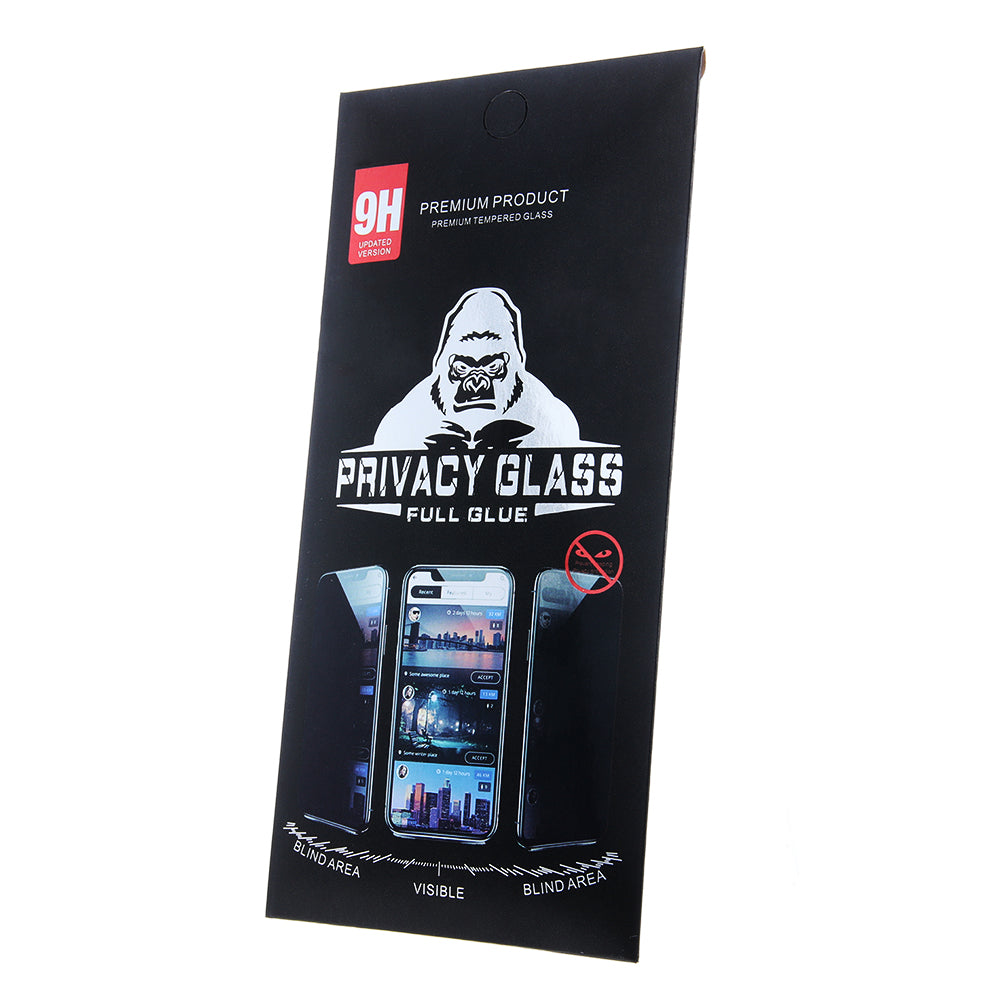 Zaštitna folija za ekran Privacy OEM za Samsung Galaxy A02s A025G / M02 M022 / M12 M127 / A02 A022 / A12 A125, Kaljeno staklo, Pun ljepilo