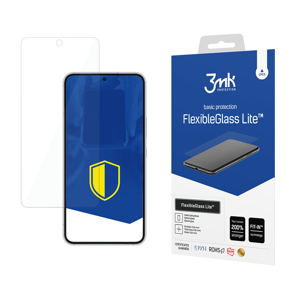 Zaštitna folija za ekran 3MK FlexibleGlass Lite za Samsung Galaxy S22 5G S901, Fleksibilno staklo, Full Glue