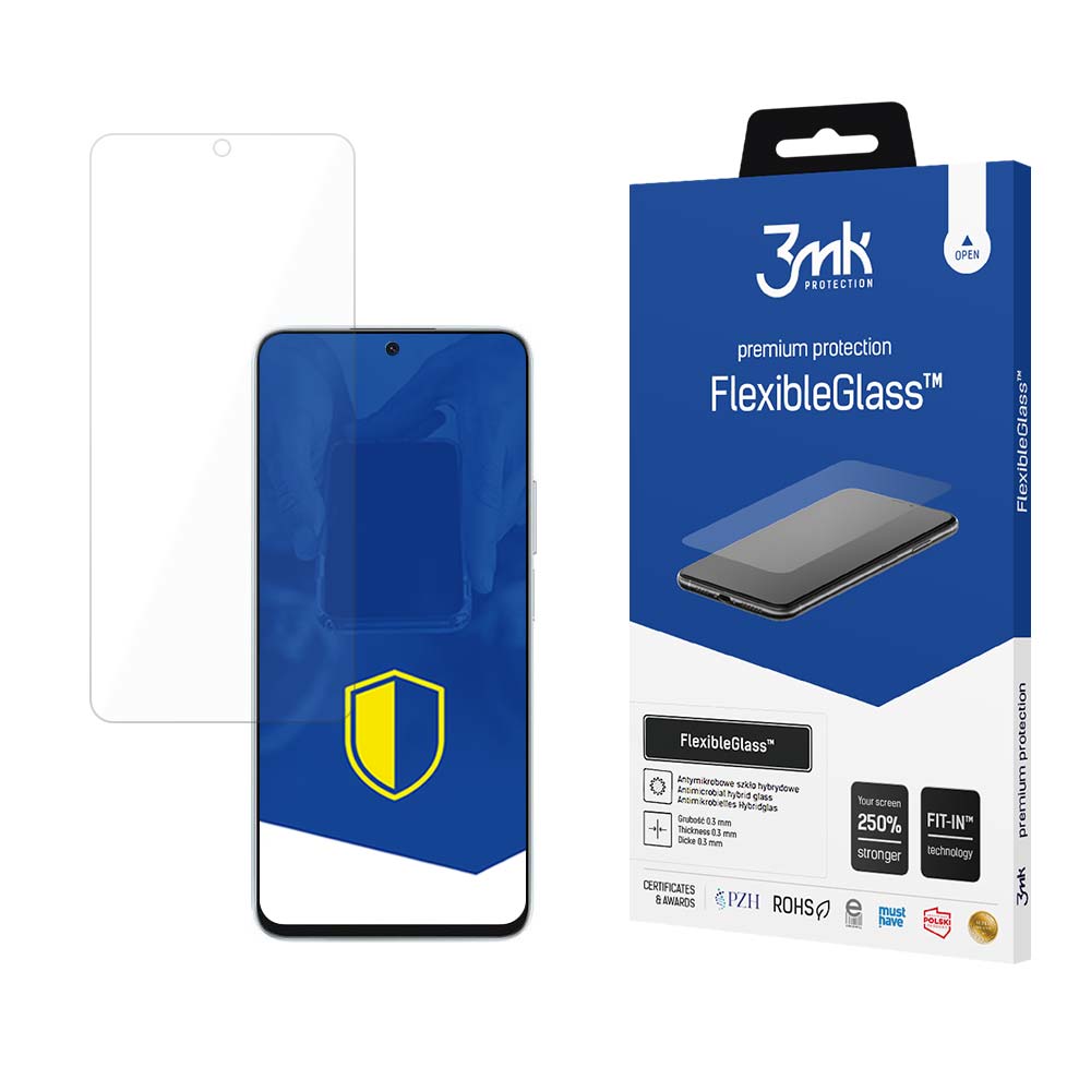 Folija za zaštitu ekrana 3MK FlexibleGlass za Motorola Moto G14, Fleksibilno staklo, Pun ljepilo