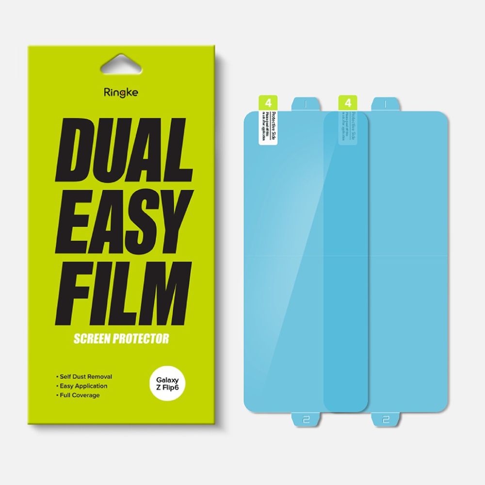 Zaštitna folija za unutarnji ekran Ringke Dual Easy za Samsung Galaxy Z Flip6 F741, Plastika, Set 2 komada