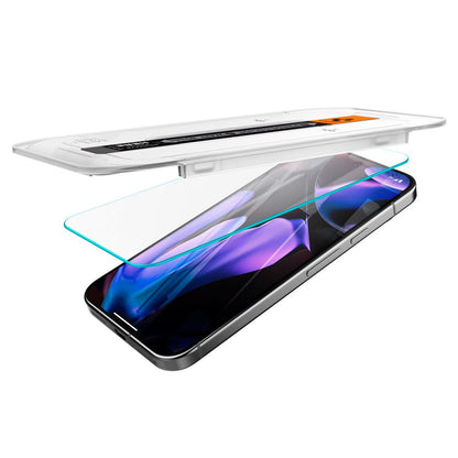 Zaštitna folija za ekran Spigen EZ FIT za Google Pixel 9 / 9 Pro, Kaljeno staklo, Pun ljepilo, Set od 2 komada, 2.5D AGL08442