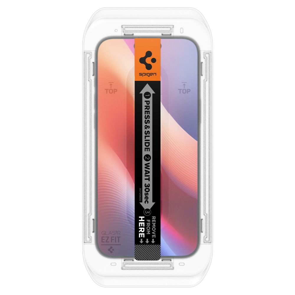 Zaštitna folija za ekran Privacy Spigen EZ FIT za Apple iPhone 16 Pro Max, Kaljeno staklo, Pun ljepilo, 2.5D AGL07908