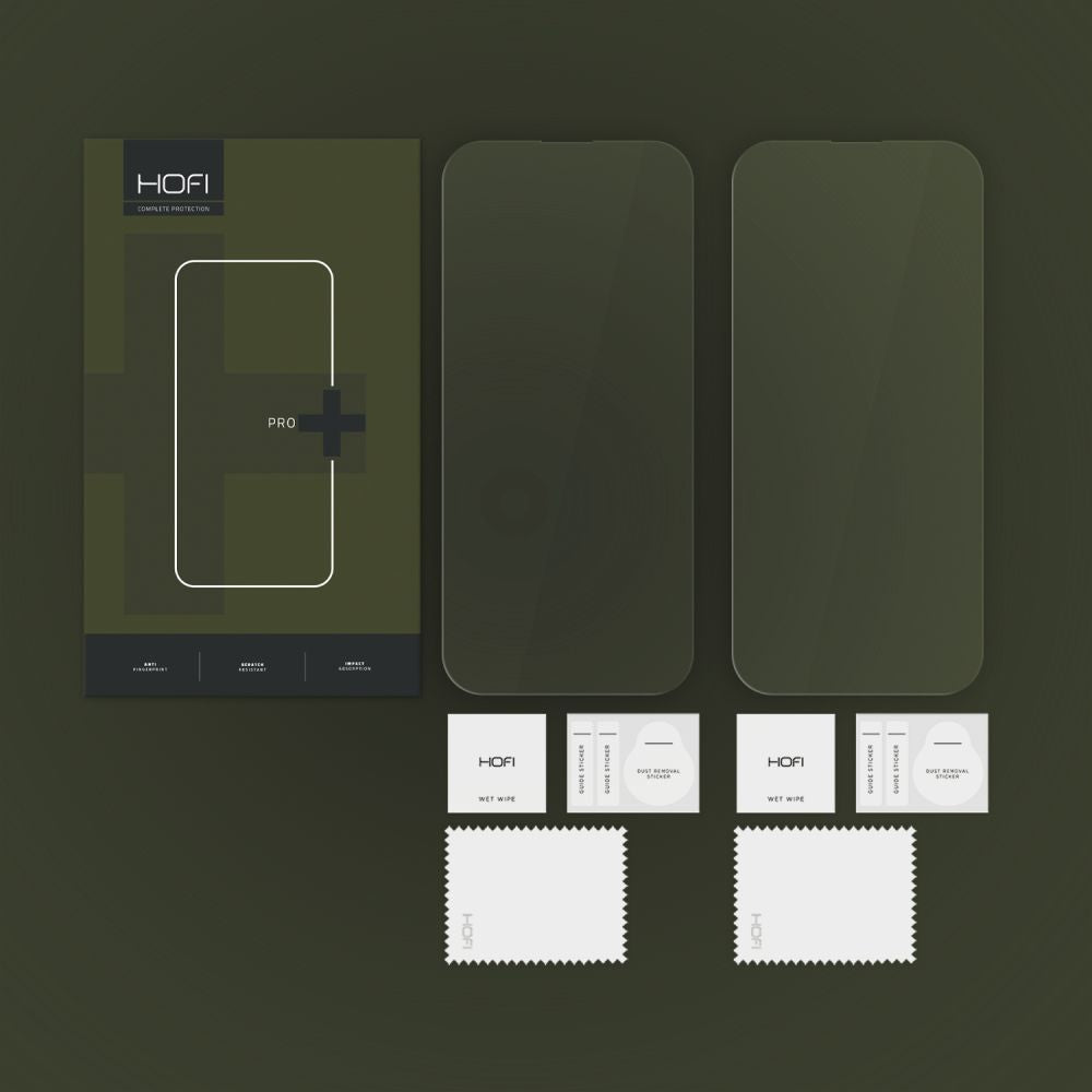Zaštitna folija za ekran HOFI Glass PRO+ za Apple iPhone 16, Kaljeno staklo, Pun ljepilo, Set od 2 komada, 2.5D, Prozirna