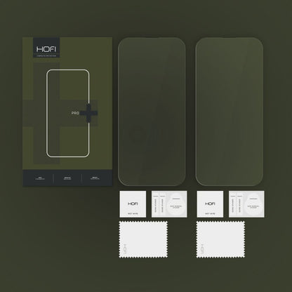 Zaštitna folija za ekran HOFI Glass PRO+ za Apple iPhone 16, Kaljeno staklo, Pun ljepilo, Set od 2 komada, 2.5D, Prozirna