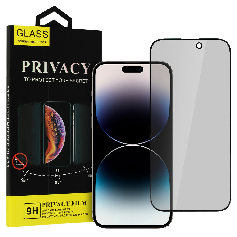 Zaštitna folija za ekran Privacy OEM za Apple iPhone 16 Pro Max, Kaljeno staklo, Pun ljepilo