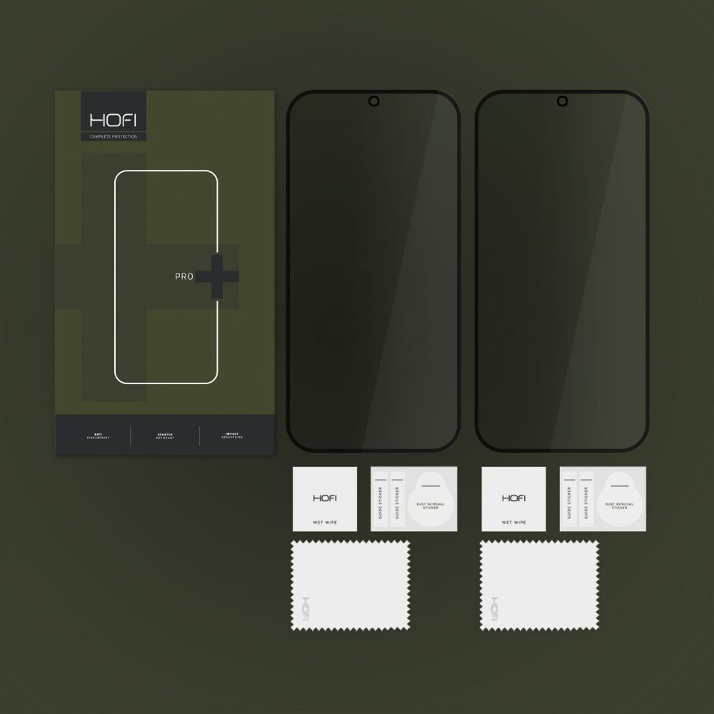 Zaštitna folija za ekran HOFI Glass PRO+ Privacy za Samsung Galaxy S24 FE S721, Kaljeno staklo, Pun ljepilo, Set od 2 komada, 2.5D