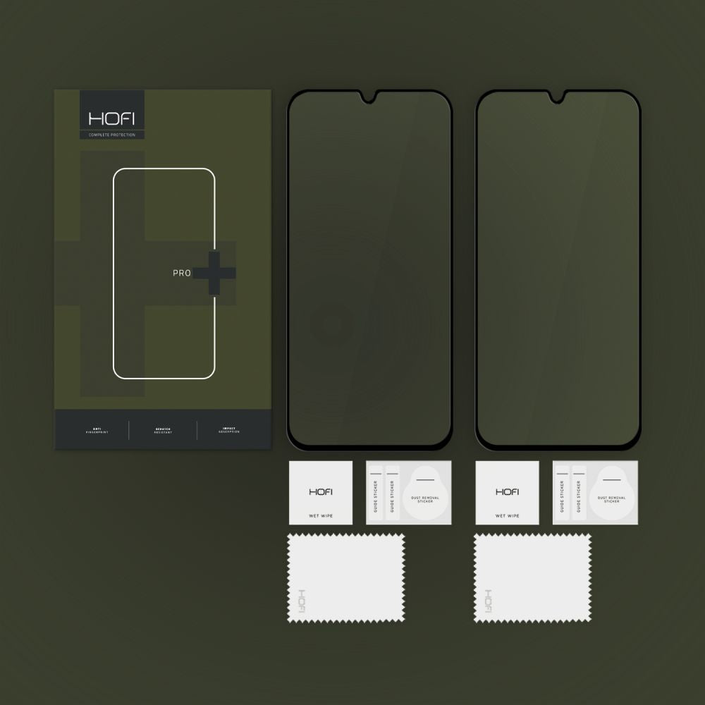 Zaštitna folija za ekran HOFI Glass PRO+ za Samsung Galaxy A16 5G A166 / A16 4G A165 / A26 5G, Kaljeno staklo, Pun ljepilo, Set od 2 komada, 2.5D, Crna