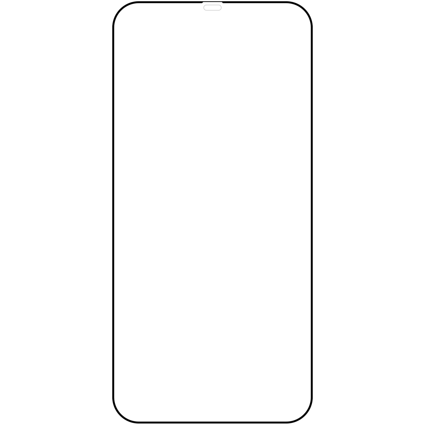 OEM Screen Protector for Apple iPhone 11 Pro / XS / X, Shielded Glass, Full Glue, Black 