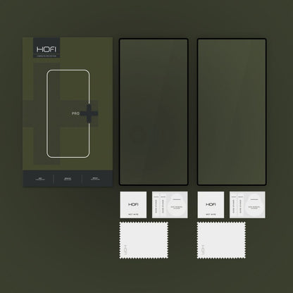 Zaštitna folija za ekran HOFI Glass PRO+ za Samsung Galaxy S25 Ultra S938, Kaljeno staklo, Puna ljepila, Set od 2 komada, Crna
