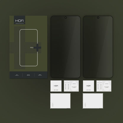 Zaštitna folija za ekran Privacy HOFI Glass PRO+ za Samsung Galaxy S25 S931, Kaljeno staklo, Full Glue, Set 2 komada
