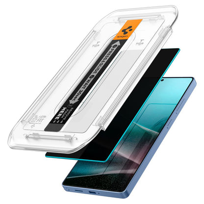 Zaštitna folija za ekran Privacy Spigen GlastR EZ FIT HD za Samsung Galaxy S25 Ultra S938, Kaljeno staklo, Full Glue, Set 2 komada AGL09335