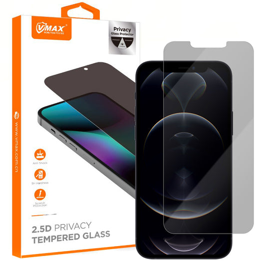 Zaštitna folija za ekran Privacy Vmax za Apple iPhone 12 Pro Max, Kaljeno staklo, Full Glue, 2.5D
