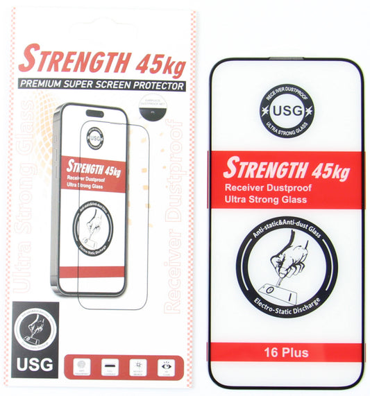 Zaštitna folija za ekran OEM Ultra Strong 45KG za Samsung Galaxy A54 A546, Kaljeno staklo, Full Glue, 2.5D, Crna