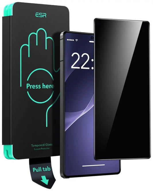 Zaštitna folija za ekran Privacy ESR za Samsung Galaxy S25 Ultra S938, Kaljeno staklo, Full Glue