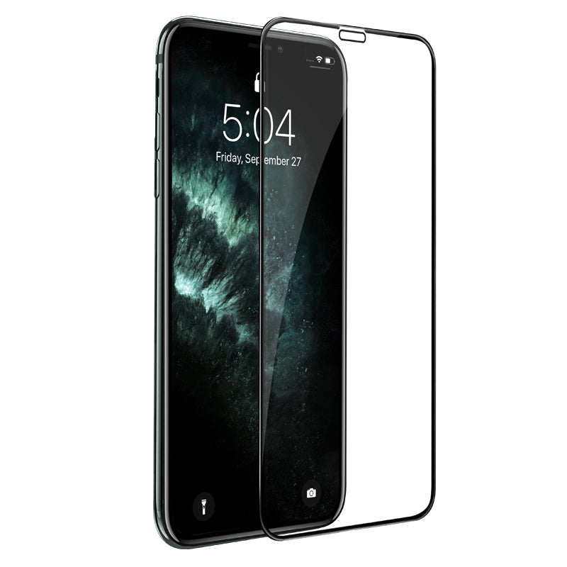 Zaštitna folija za ekran HOCO G16 za Apple iPhone XS / X, Kaljeno staklo, Full Glue, 5D, Crna