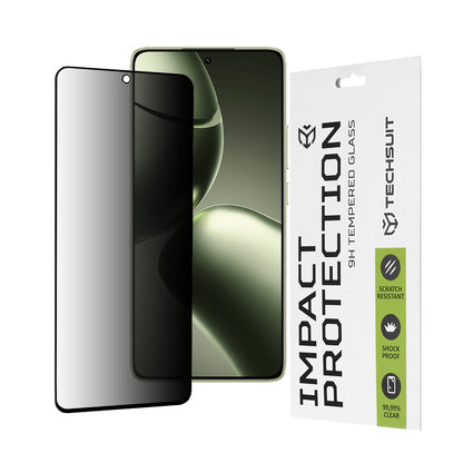 Zaštitna folija za ekran Privacy Techsuit za Xiaomi 14T Pro / 14T, Kaljeno staklo, Puno ljepilo, 111D
