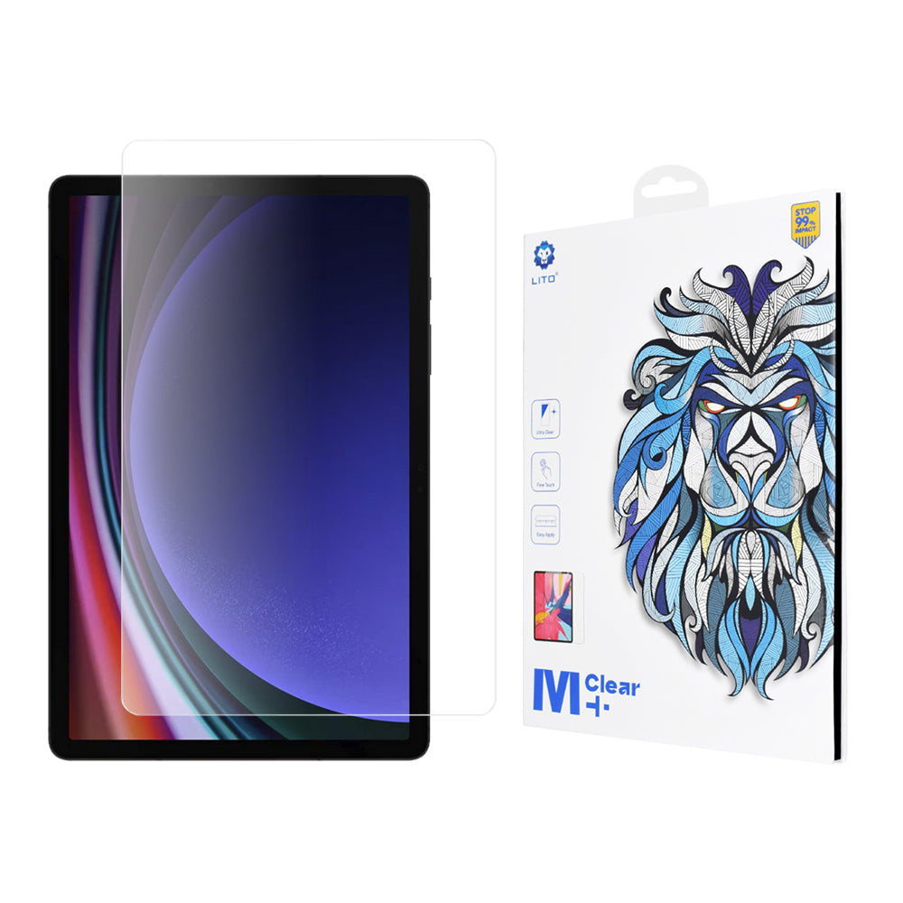 Zaštitna folija za ekran Lito Classic za Samsung Galaxy Tab S9 FE / Tab S9, Kaljeno staklo, Full Glue, 2.5D