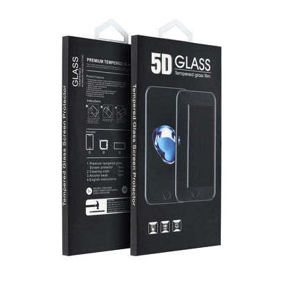 Zaštitna folija za ekran OEM za Samsung Galaxy A07 4G A075, Kaljeno staklo, Full Glue, 5D, Crna
