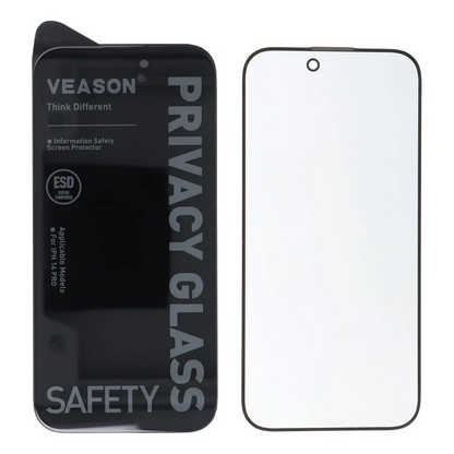 Zaštitna folija za ekran Privacy Veason za Apple iPhone 17 Pro Max, Kaljeno staklo, Full Glue, 6D