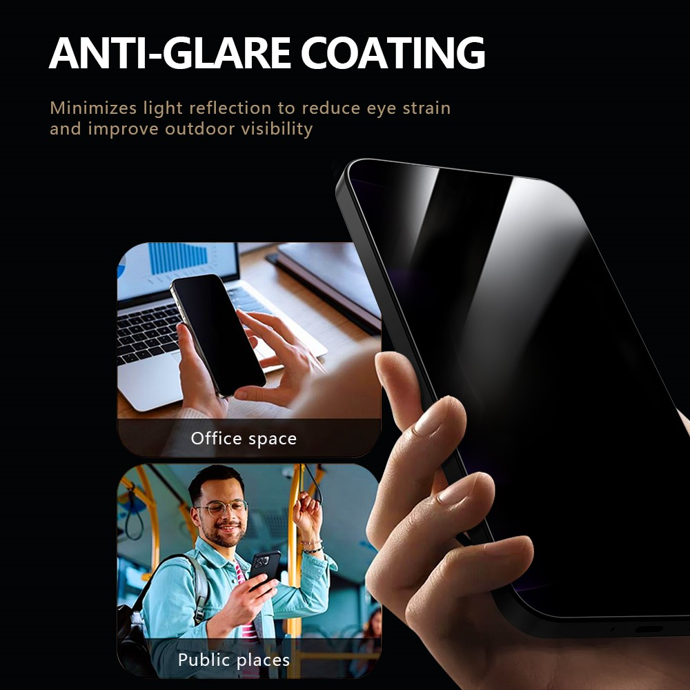 Zaštitna folija za ekran Privacy Lereach za Xiaomi 17T Pro, Kaljeno staklo, Full Glue, Set 2 komada