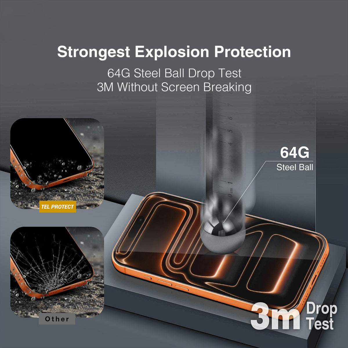 Zaštitno staklo za zaslon Tel Protect 10X HD DLC Diamond Coating za Samsung Galaxy S26 Ultra S948, kaljeno staklo, potpuno ljepljivo, crno