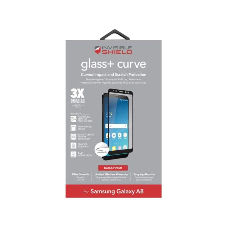 Zaštitna folija za ekran Zagg Glass Curve za Samsung Galaxy A8 A800, Kaljeno staklo, Pun ljepilo, Crna 200101437