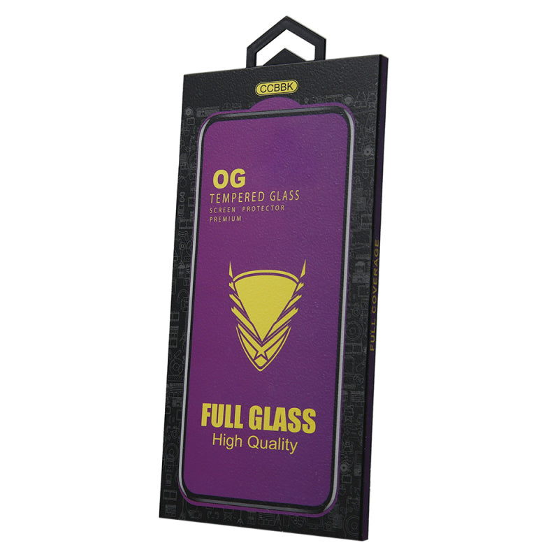 Zaštitna folija za ekran OEM OG Premium za Samsung Galaxy S23 S911 / S22 5G S901, Kaljeno staklo, Full Glue, Crna