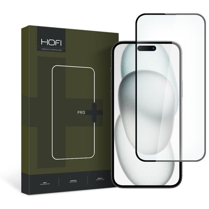 Zaštitna folija za ekran HOFI PRO+ za Apple iPhone 15, Kaljeno staklo, Full Glue, 2.5D, Crna