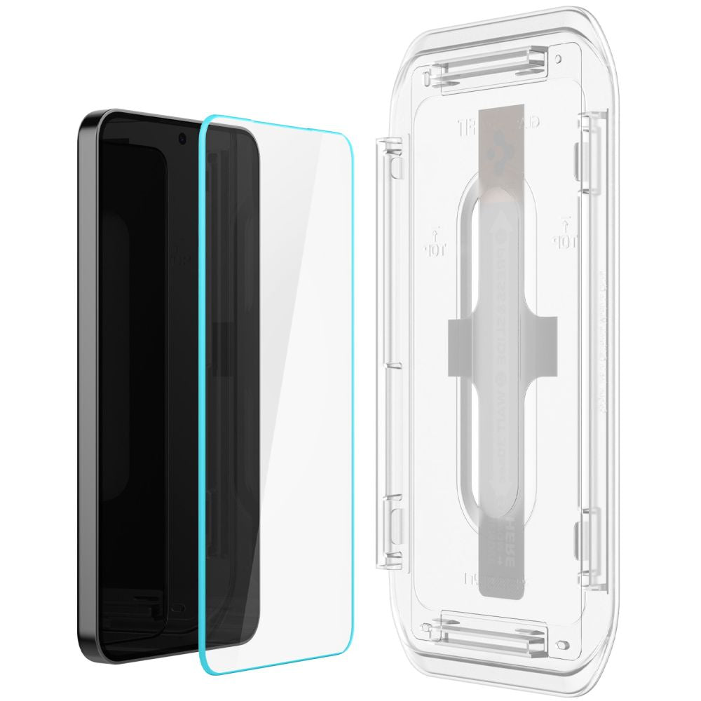Zaštitna folija za ekran Spigen EZ FIT za Samsung Galaxy S25 S931 / S24 S921, Kaljeno staklo, Pun ljepilo, Set od 2 komada