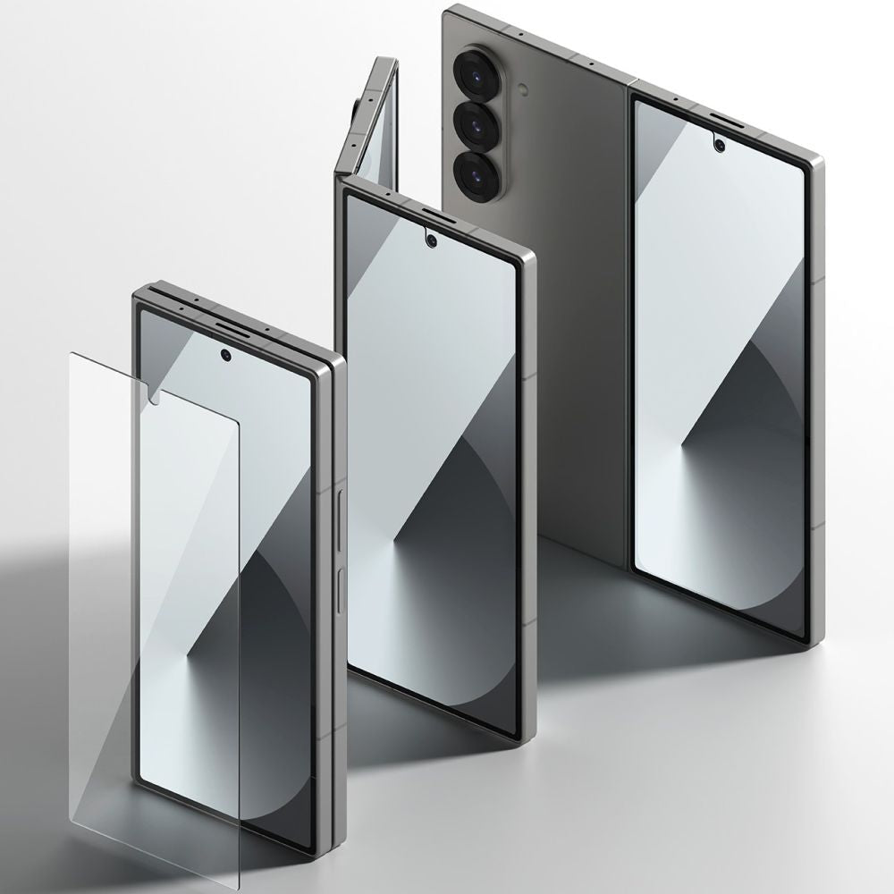 Zaštitna folija za ekran Ringke Cover Display za Samsung Galaxy Z Fold6 F956, Kaljeno staklo, AB Ultra Glue, Set od 2 komada, Vanjski ekran