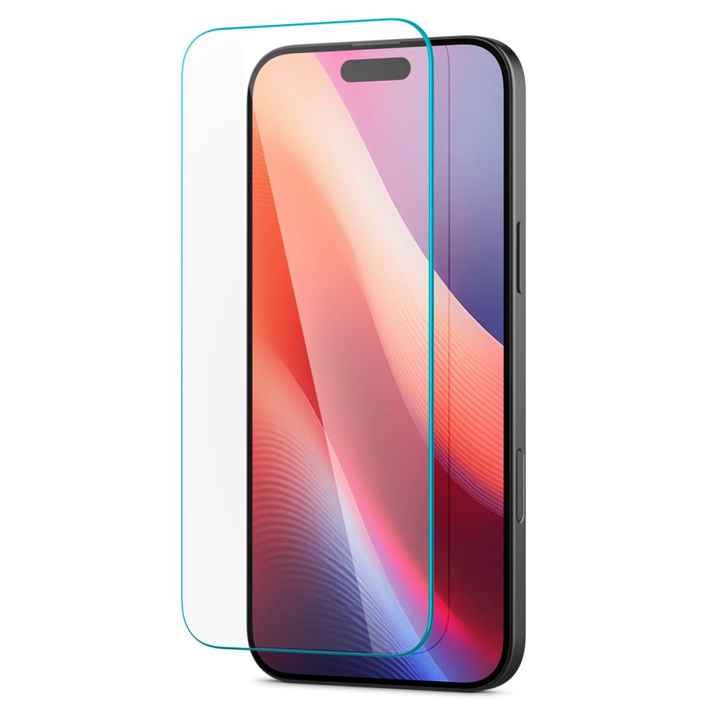 Zaštitna folija za ekran Spigen GlastrR Slim HD za Apple iPhone 16 / 15, Kaljeno staklo, Pun ljepilo, 2.5D AGL06910