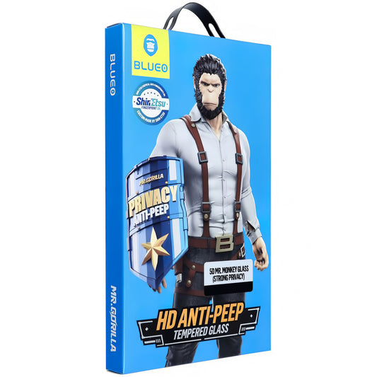 Zaštitna folija za ekran Privacy Blueo za Apple iPhone 16 Pro, Kaljeno staklo, Full Glue, 5D